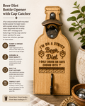 Wall-mounted bottle opener