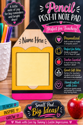 Pencil Post It Pad
